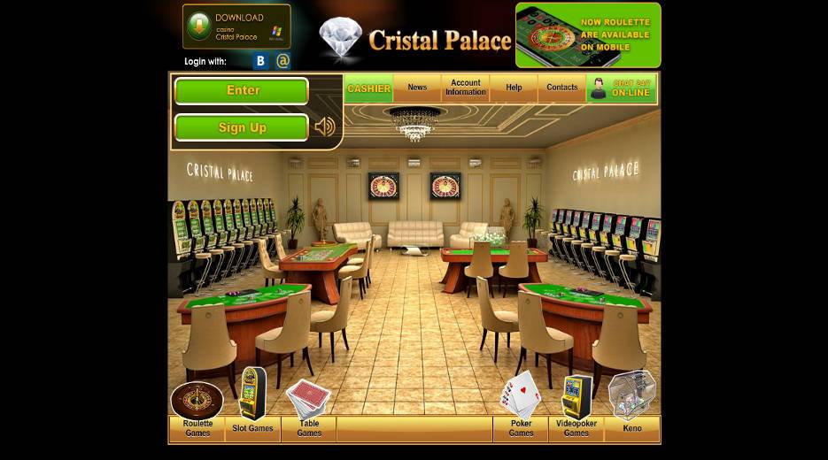 онлайн-казино cristal palace